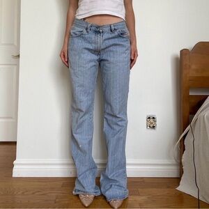 Vintage Diesel Pinstripe Jeans - RARE